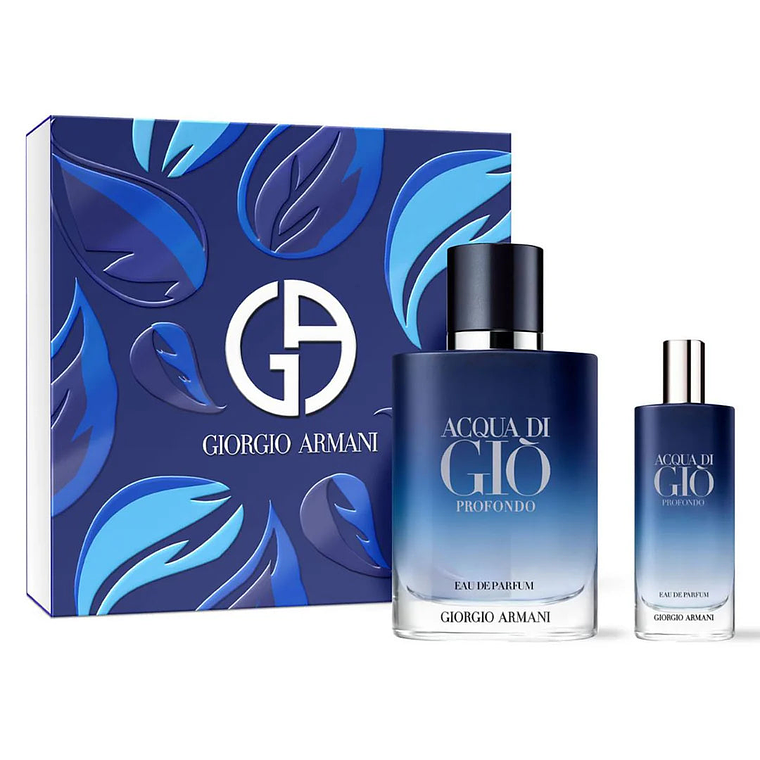 Estuche Giorgio Armani Acqua Di Gio Profondo Edp 100 ml + 15 ml Hombre 1