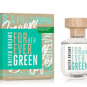Perfume Benetton United Dreams Forever Green Her Edt 80 Ml Mujer