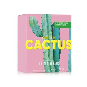 Perfume Benetton Green Cactus For Her United Dreams Edt 80 Ml Mujer