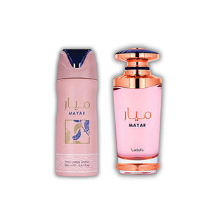 Estuche Lattafa Mayar Edp 100 Ml + Deo Spray 200 Ml Mujer