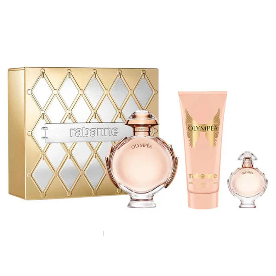 Estuche Perfume Olympea Paco Rabanne EDP 80 ml + Body Lotion 100 ml + Mini 6 ml Mujer 1