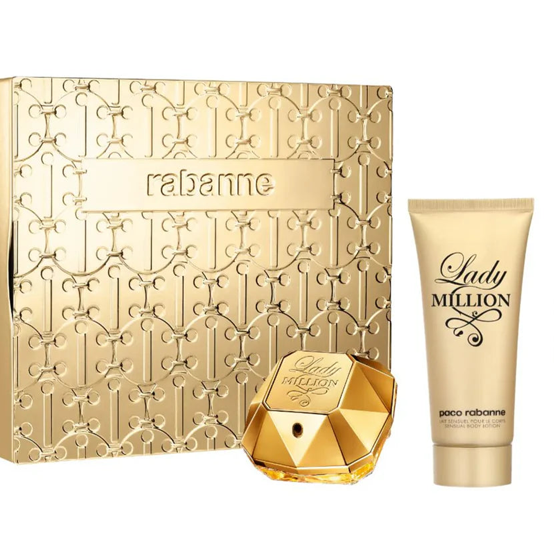 Estuche Paco Rabanne Lady Million EDP 80 ml + BL 100 ml + Mini 10 ml Mujer 1