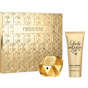 Estuche Paco Rabanne Lady Million EDP 80 ml + BL 100 ml + Mini 10 ml Mujer