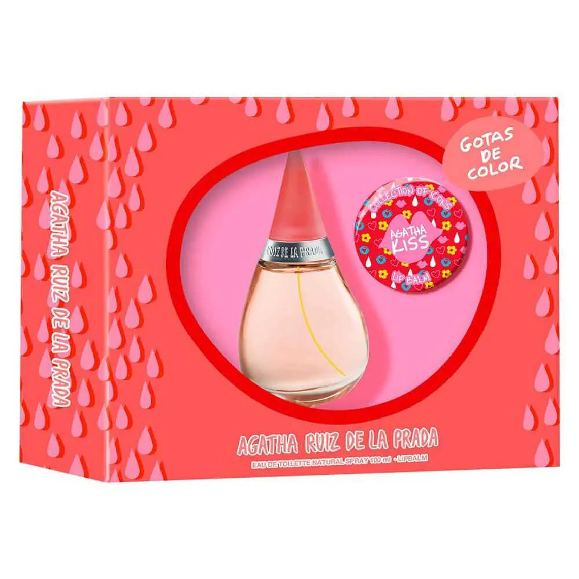 Estuche Gotas De Color Edt 100ml + Lip Balm 15g Mujer 1