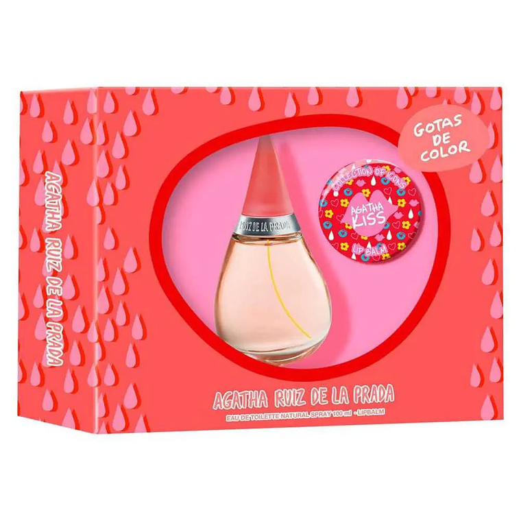 Estuche Gotas De Color Edt 100ml + Lip Balm 15g Mujer 1