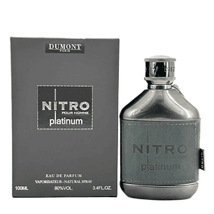 Perfume Dumont Nitro Pour Homme Platinum Edp 100ML Hombre (Inspiración black xs l'exces 100 ml)