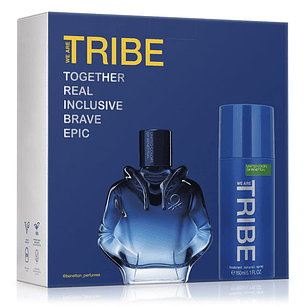 Estuche Benetton We are Tribe EDT 90 ml + Deo 150 ml Hombre