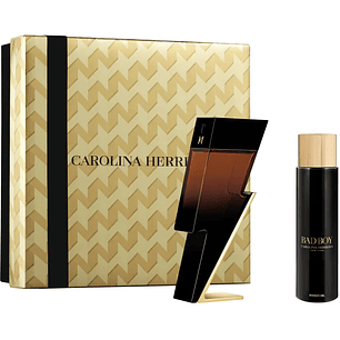 Estuche Carolina Herrera Bad Boy Elixir Edp 100 Ml + Gel De Ducha 100 Ml Hombre