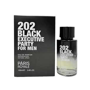 Perfume Paris Royale 202 Black Executive Party 100 Ml Edp Hombre - Inspirado en 212 VIP Black Men