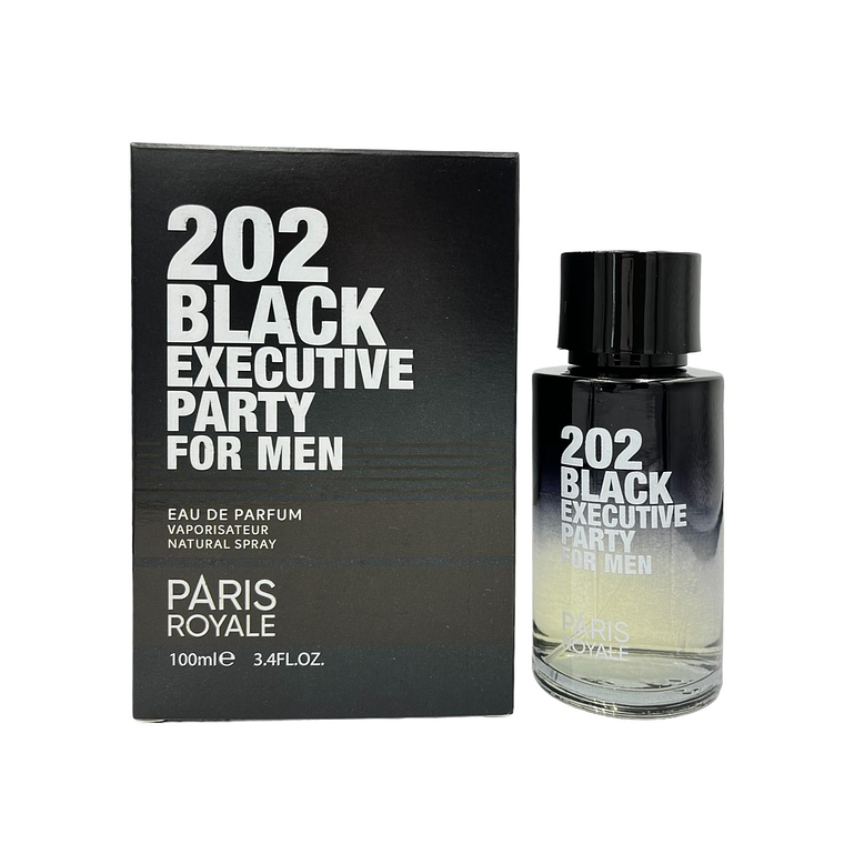 Perfume Paris Royale 202 Black Executive Party 100 Ml Edp Hombre - Inspirado en 212 VIP Black Men 1