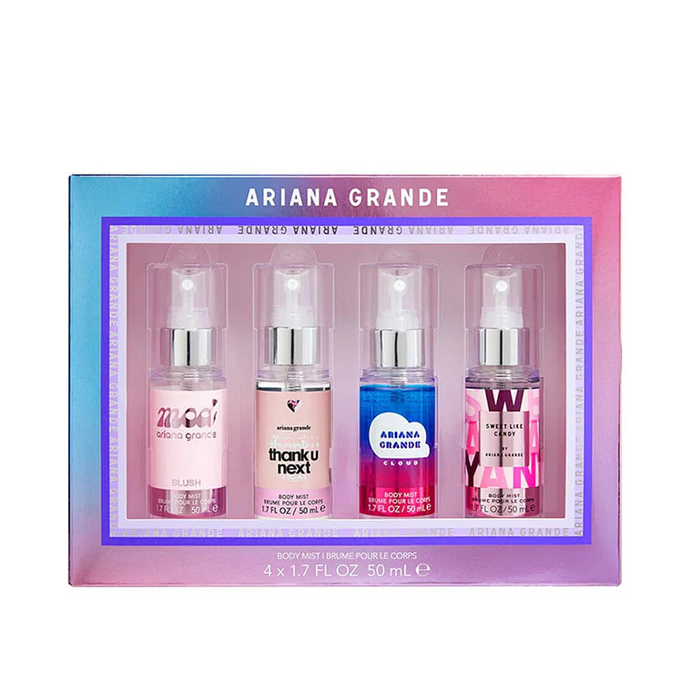 Estuche Ariana Grande Mini Body Mist 4x50 Ml Mujer 1