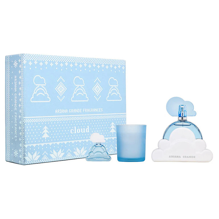 Estuche Ariana Grande Cloud EDP 100 ML + Deluxe Mini + Candle Mujer 1