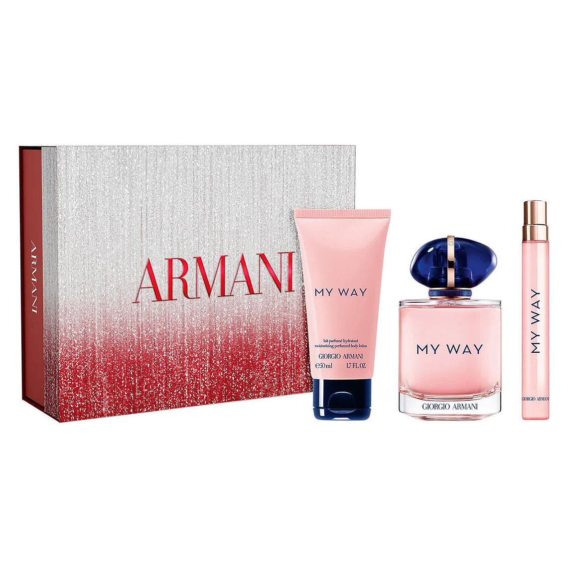 Estuche Giorgio Armani My Way Edp 90 Ml + Mini 10 Ml + Body Lotion 50 Ml Mujer 1