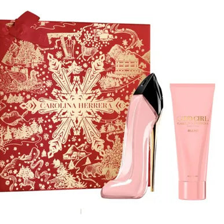Estuche Carolina Herrera Good Girl Blush Edp 80 Ml + Mini 10 Ml + Body Lotion 100 Ml Mujer 1