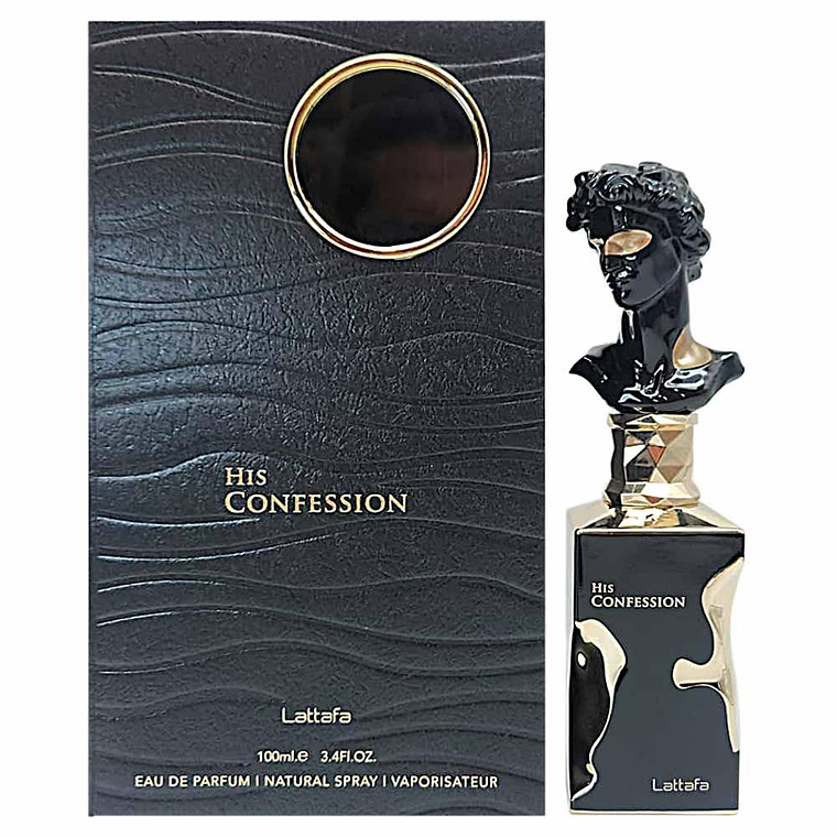Perfume Lattafa His Confession Edp 100 ml Hombre - Inspirado En Black Tie Celine 1