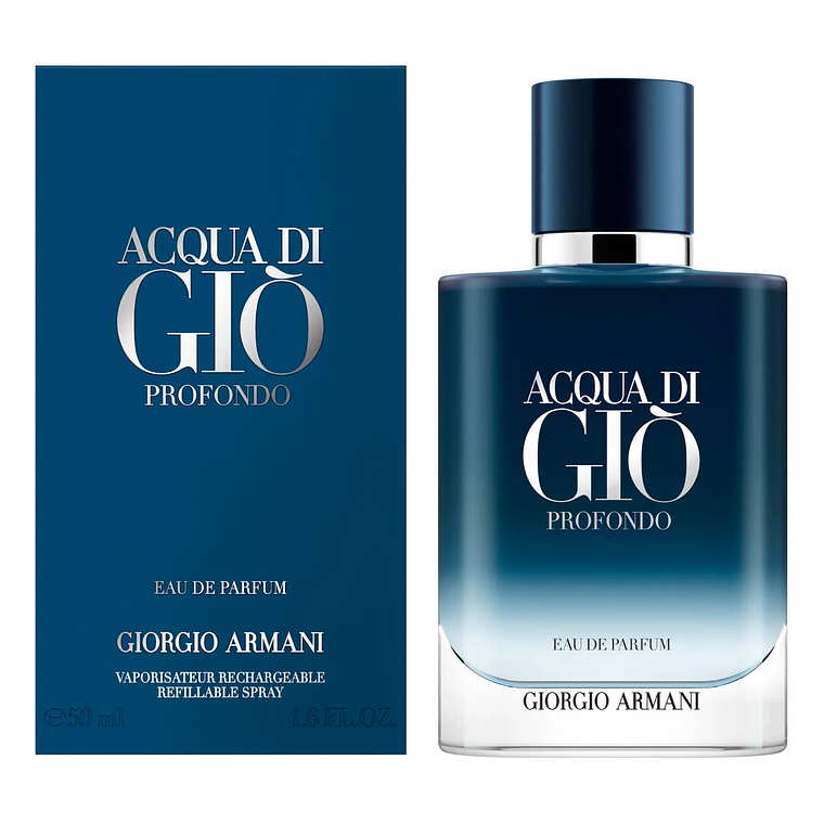 Perfume Giorgio Armani Acqua Di Gio Profondo Edp 50ml Hombre Recargable 1