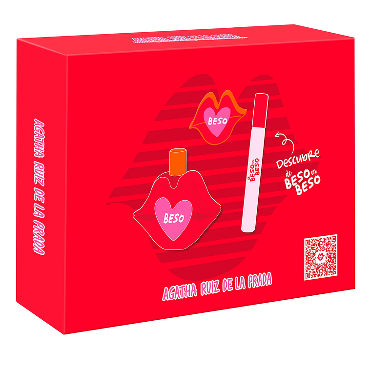 Estuche Agatha Ruiz De La Prada Beso Edt 100ml + 10ml Mujer 1