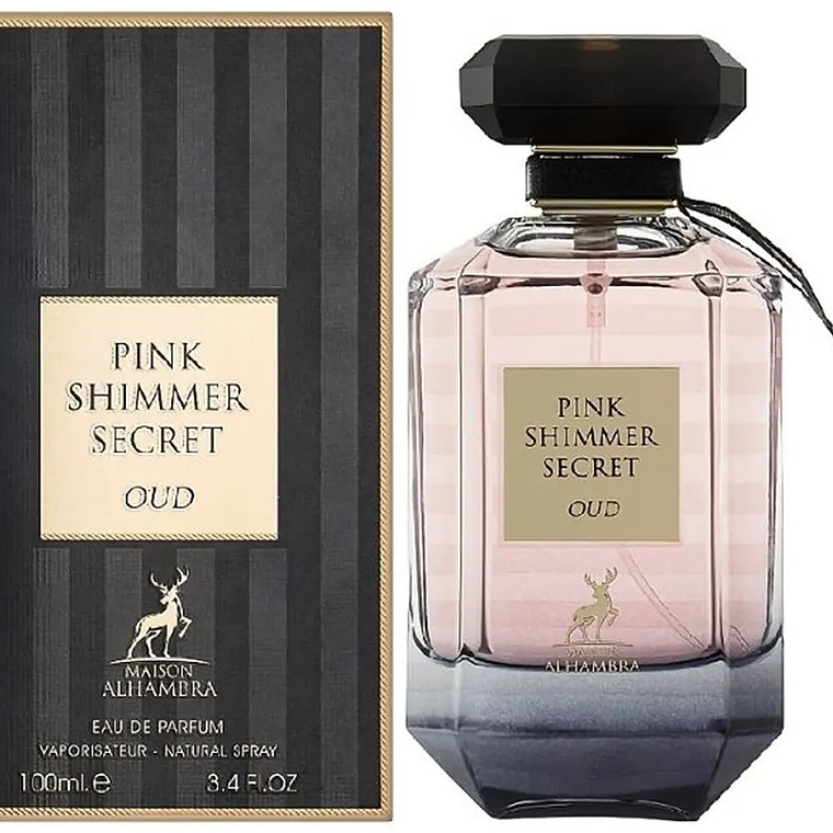 Perfume Maison Alhambra Pink Shimmer Secret Oud Edp 100 Ml Mujer- Inspirada en Bombshell Oud Victoria's Secret 1