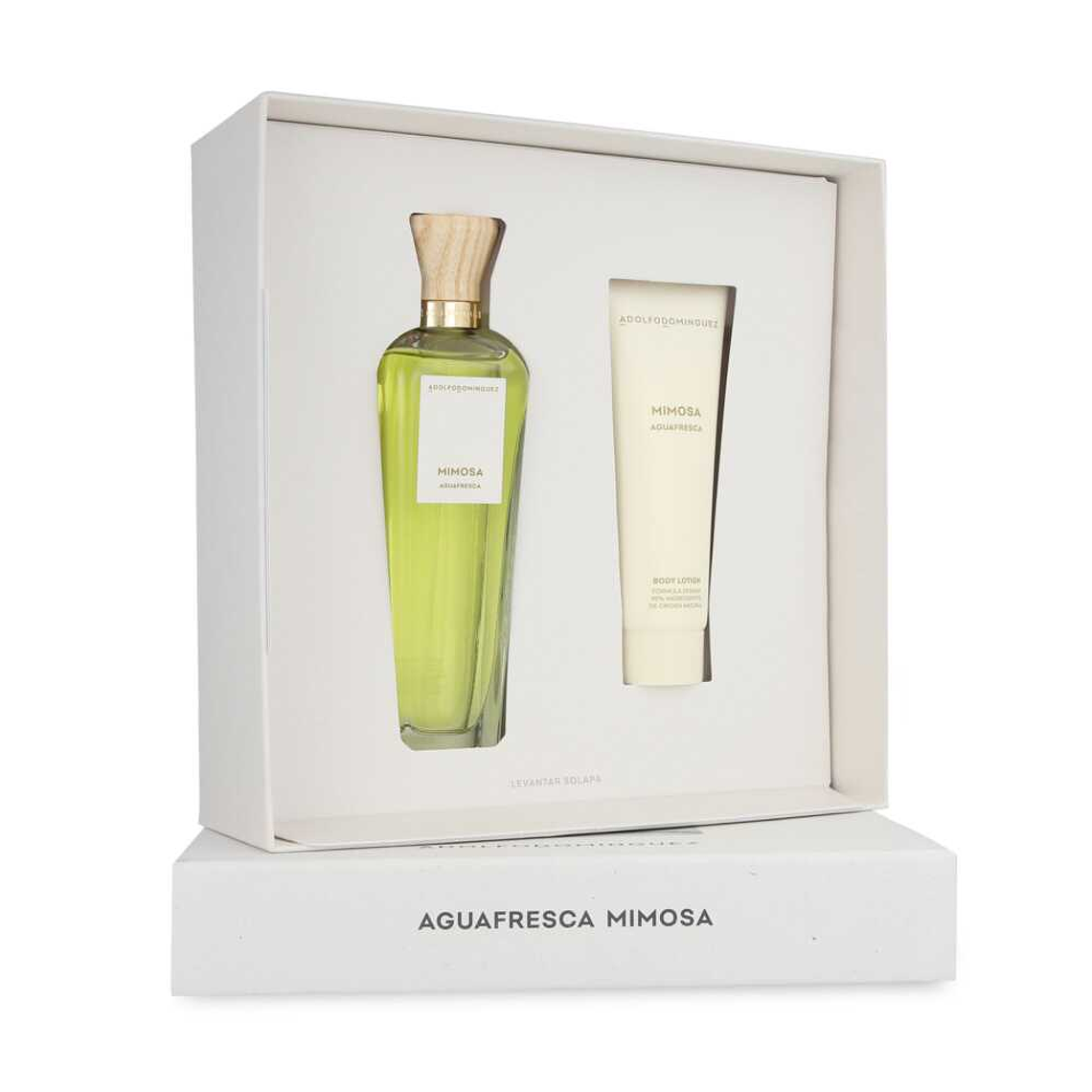 Estuche Adolfo Domínguez Agua Fresca Mimosa Edt 120 Ml + Body Lotion 75 Ml Mujer 1