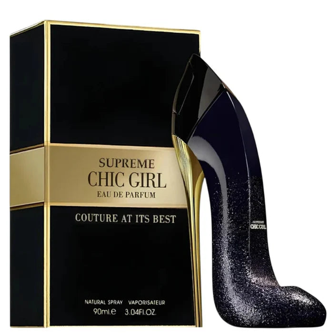 Perfume Fragrance World Supreme Chic Girl EDP 90 ml Mujer- Inspirado en Carolina Herrera Good Girl Supreme 1