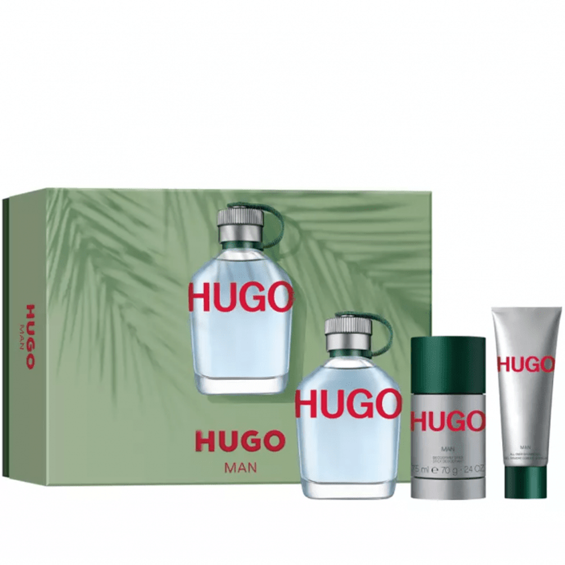 Estuche Hugo Boss Hugo Man Edt 125Ml+Deo Stick 75Ml+Gel 50Ml Hombre 1