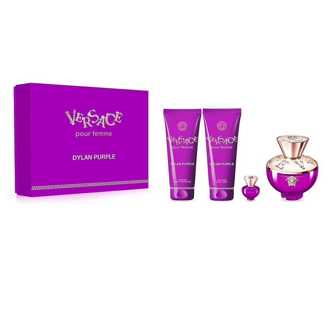 Estuche Versace Dylan Purple Edp100Ml+5Ml+Bl+Sg Mujer 1