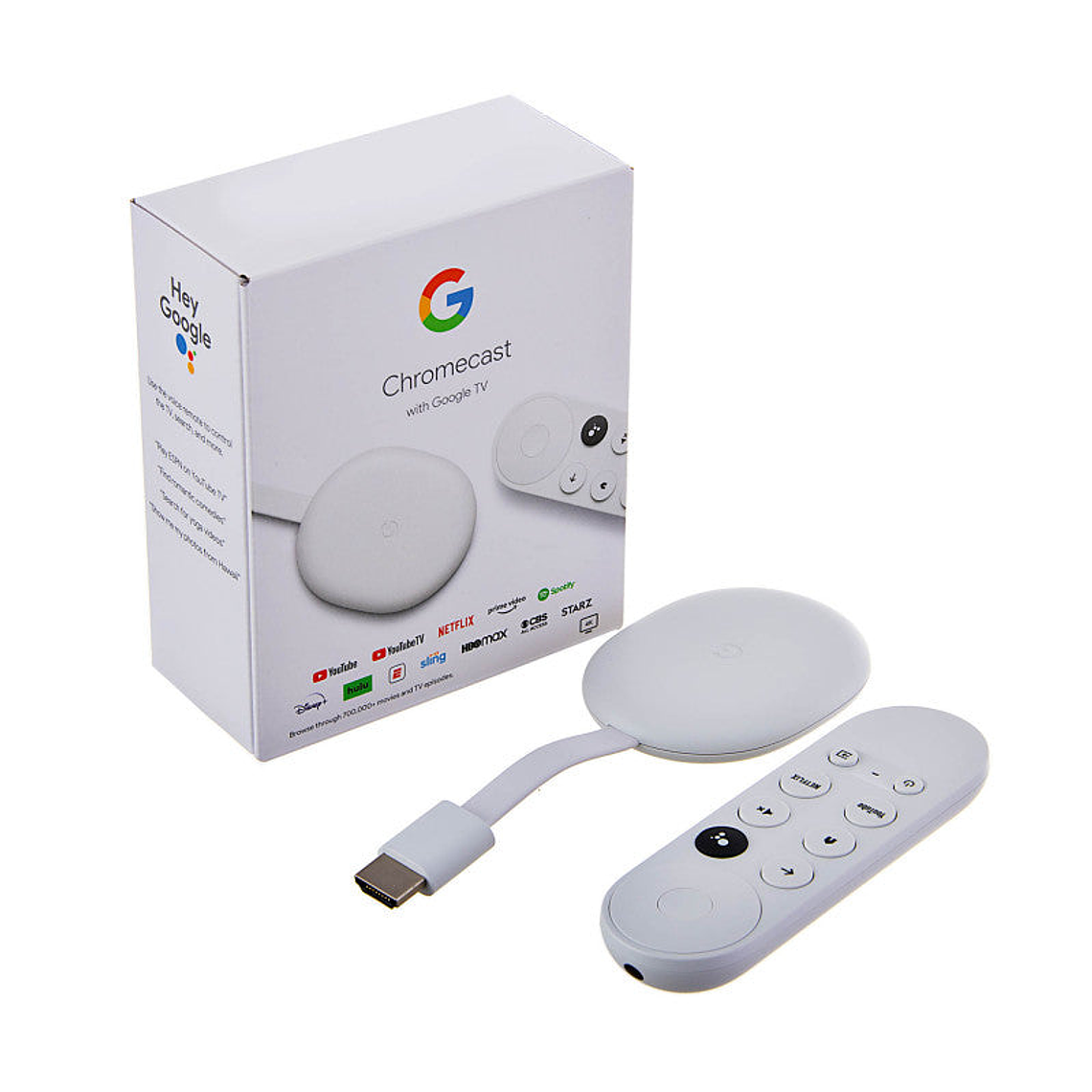Chromecast with Google TV de voz 4K 8GB snow con 2GB de memoria RAM 1