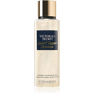 Body Mist Victoria Secret Coconut Passion Shimmer 250ml Splash Mujer
