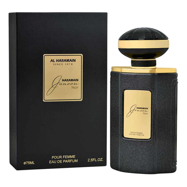 Perfume Al Haramain Junoon Noir Edp 75Ml Mujer- Parecido a Teint de Neige Lorenzo Villoresi 1