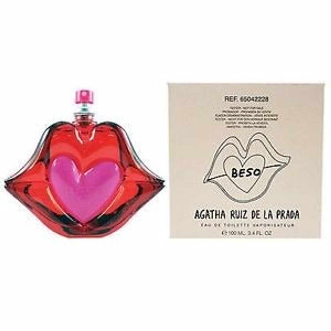 Tester Agatha Ruiz De La Prada Beso Edt 100ml Mujer 1