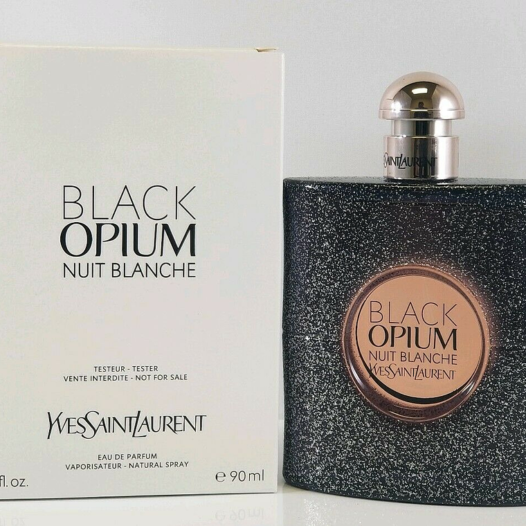 Tester Ysl Black Opium Nuit Blanche Edp 90ml Mujer 1