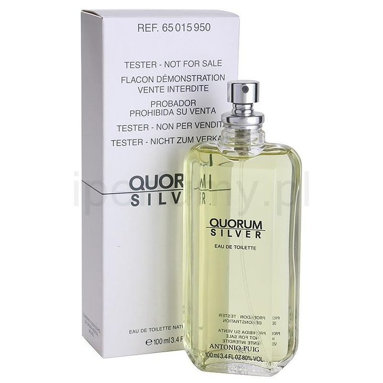 Tester Puig Quorum Silver Edt 100ml Hombre 1