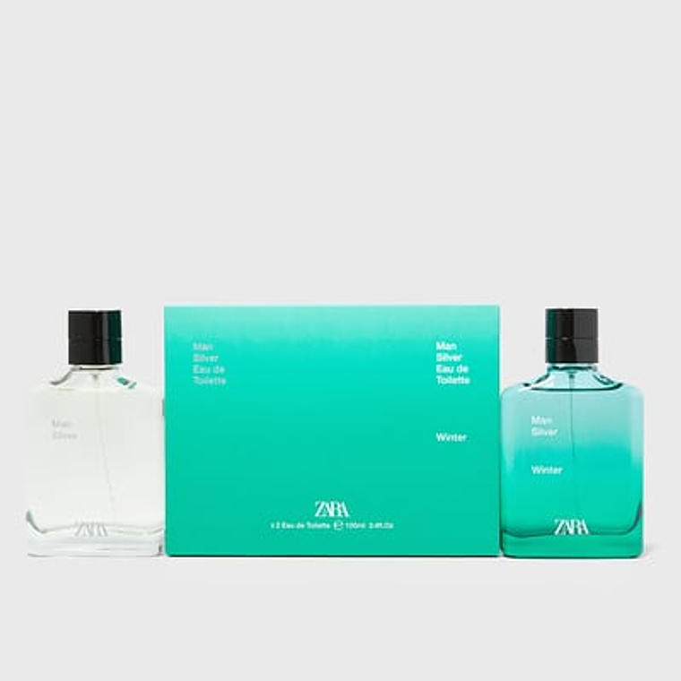 Estuche Zara Man Silver Edt 100ml Hombre 1