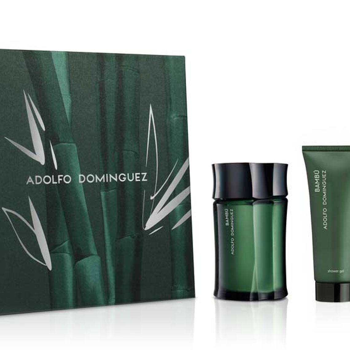 Estuche Adolfo Dominguez Bambu Edt 120 ml + Gel De Ducha 150 ml Hombre  (Verde) 1