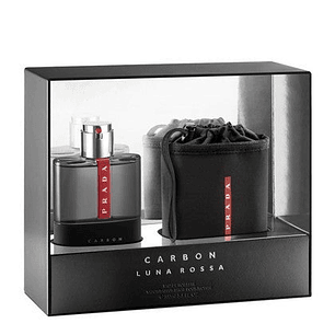 Prada Carbon Luna Rossa EDT 100 ML + Travel Pouch Hombre