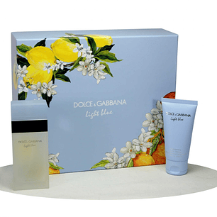 Estuche Dolce And Gabbana Light Blue EDT 50 ML + BL 50 ML Mujer