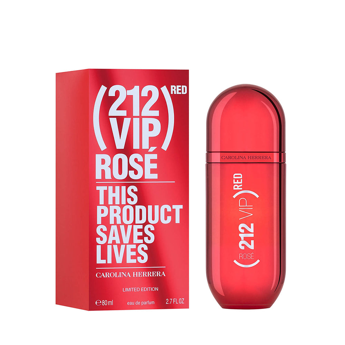 Perfume Carolina Herrera 212 Vip Red Rose Edp 80ml Mujer 1