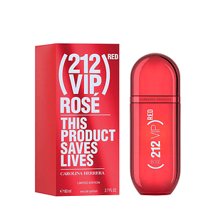 Perfume Carolina Herrera 212 Vip Red Rose Edp 80ml Mujer