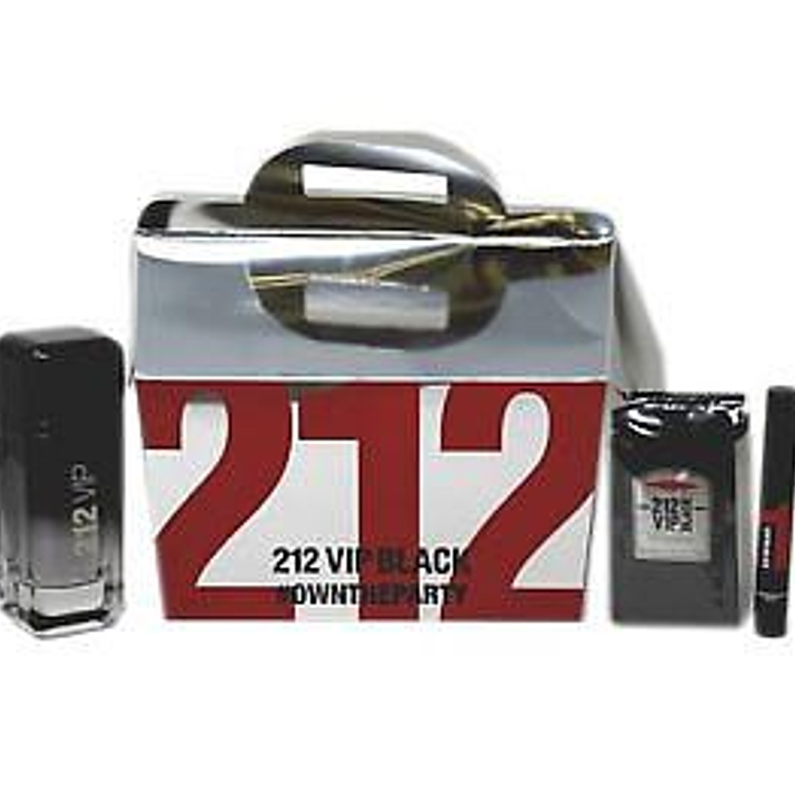 Estuche Carolina Herrera 212 Vip Black Edt 100ml Hombre 1