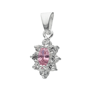 Colgante Lady Circón Rosa Francia