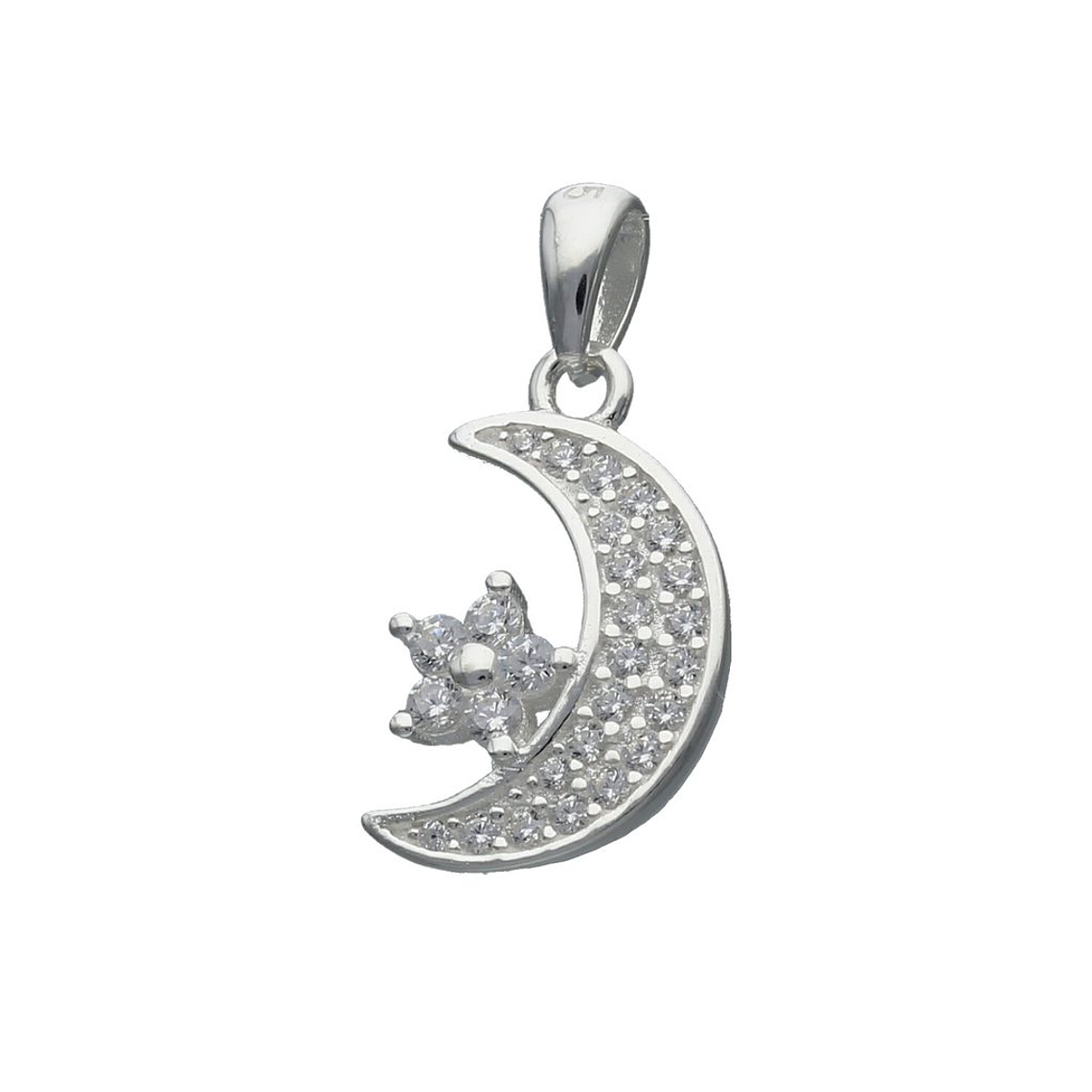 Colgante Media Luna con Estrella y Circones 1