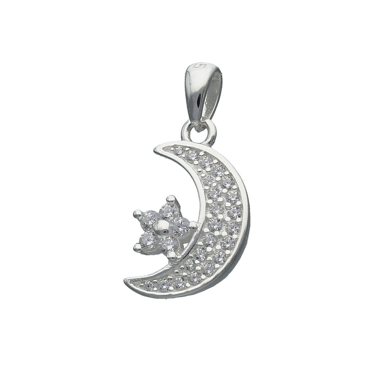 Colgante Media Luna con Estrella y Circones 1