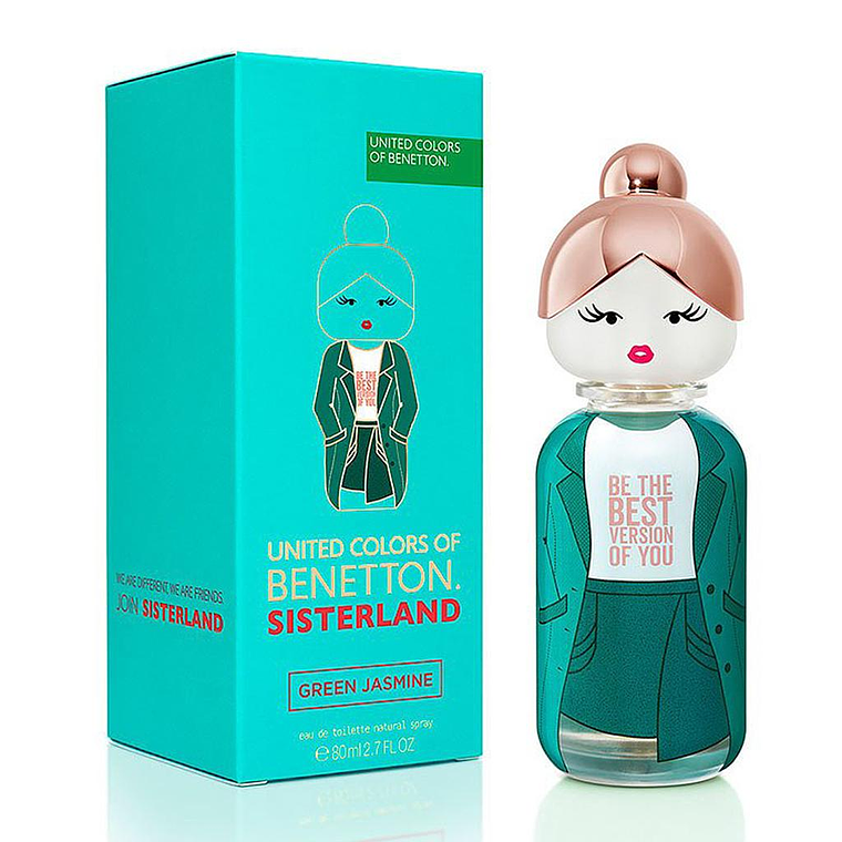 Perfume Benetton Sisterland Green Jasmine Edt 80ml Mujer 1