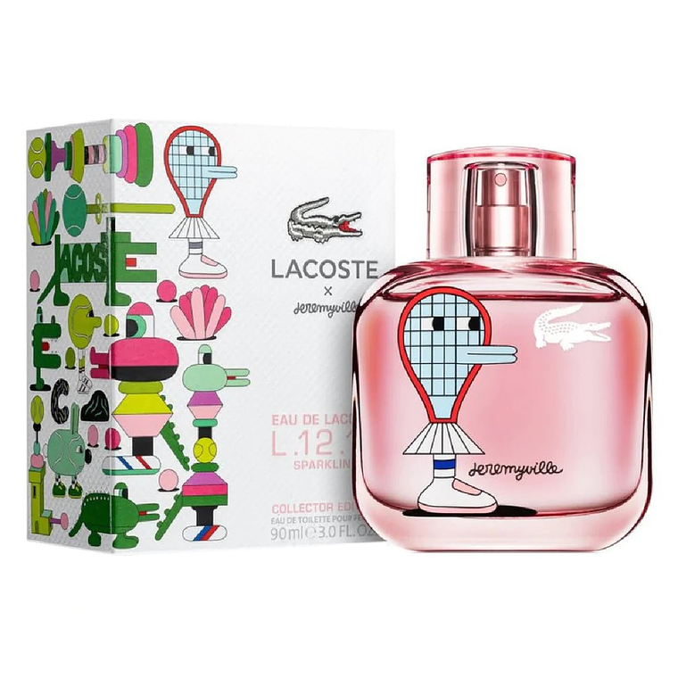 Perfume Lacoste Sparkling Edt 90 ML Mujer Collector Edition x Jeremyville 1