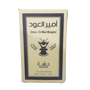Perfume Manasik Ameer Al Oud Original Edp 100ml Hombre - Sin Celofan