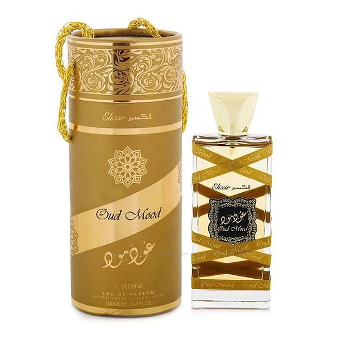 Perfume Lattafa Oud Mood Elixir EDP 100ml Unisex - Inspirado en Memo Paris African Leather 1