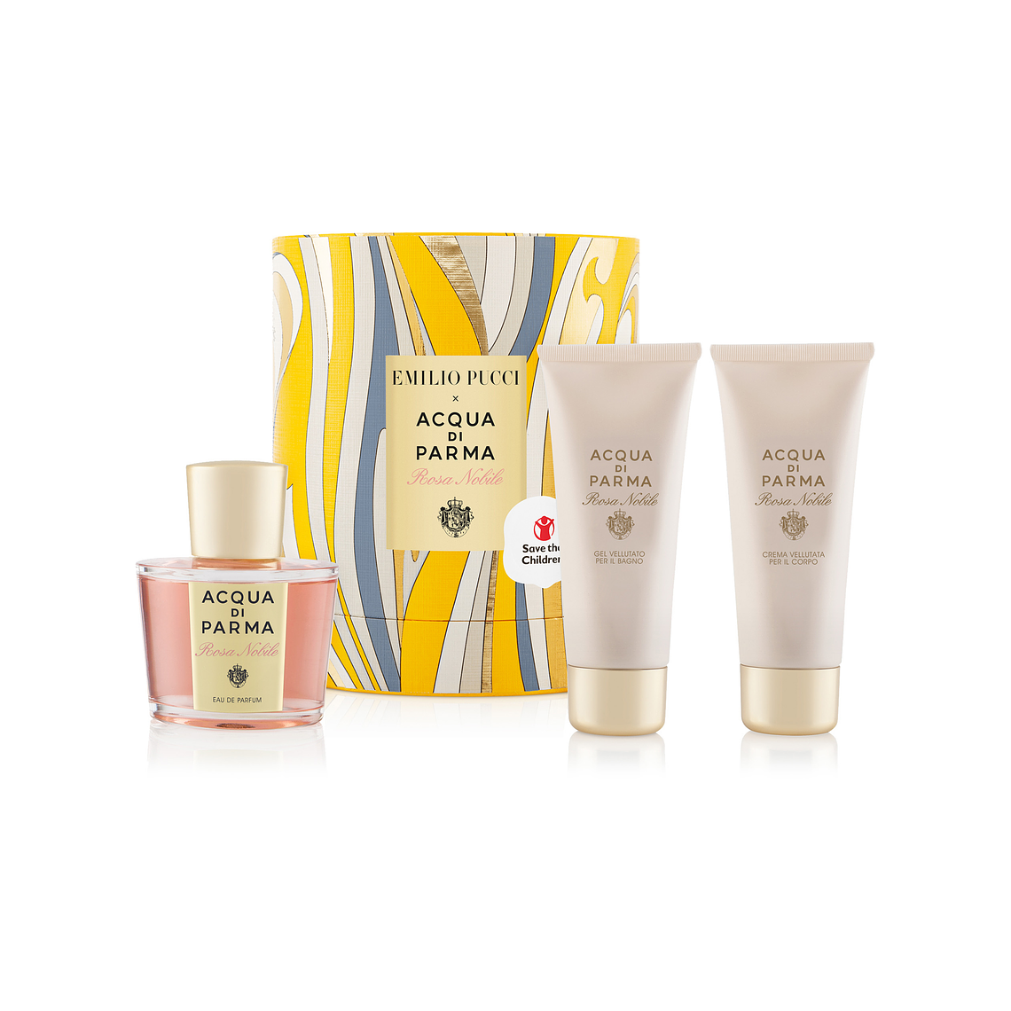 Perfume Acqua Di Parma Rosa Nobile Edp 100 Ml + 75 Bath Gel + 75 Crema 1