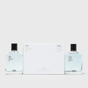 Estuche Zara Seoul 532-8 Sinsa Dong Gangnam-Gu + Lisboa Colombo Avenida De Colegio Militar Edt 100ml Hombre