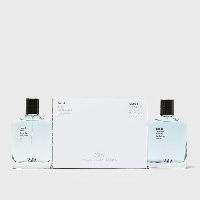 Estuche Zara Seoul 532-8 Sinsa Dong Gangnam-Gu + Lisboa Colombo Avenida De Colegio Militar Edt 100ml Hombre 1