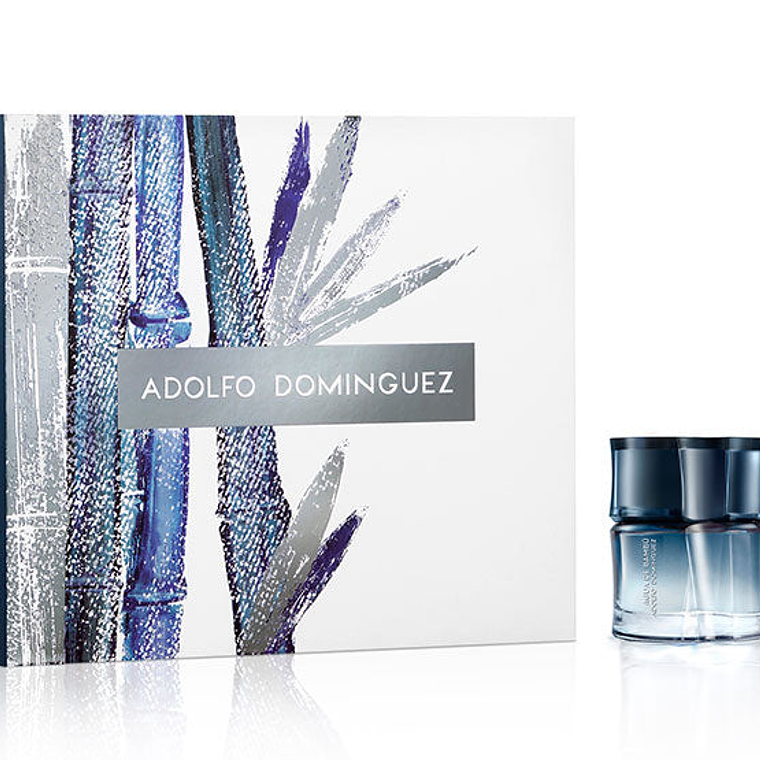 Estuche Adolfo Dominguez Agua De Bambu Edt 60 ml+ 20 ml Hombre (Azul) 1